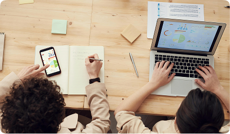 Business team meeting in modern office